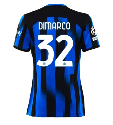 Inter Milan Federico Dimarco #32 Hemmatröja Kvinnor 2023-24 Kortärmad